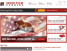 Tablet Screenshot of indiefilmfunding.com